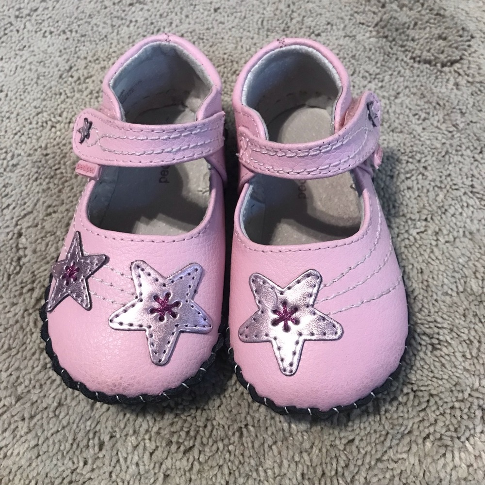 Like New, Pediped Pink Starlite Soft Leather Shoes